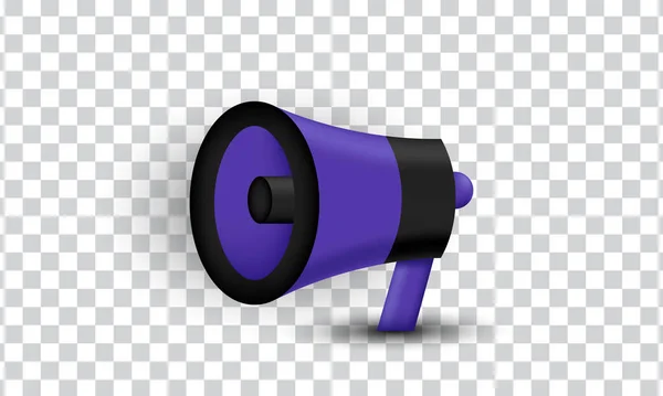 Unique Megaphone Business Finance Concept Design Isolated Transparant Background Trendy — Vetor de Stock