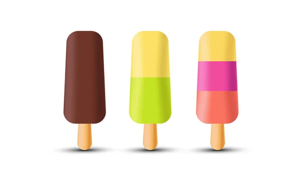 Unique Creative Ice Cream Object Design Icon Isolated Transparant Background — Stockvector