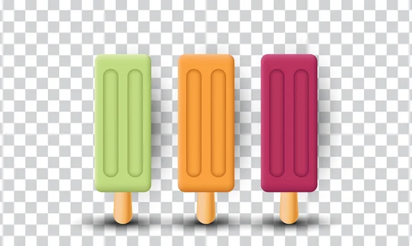 Unique Creative Ice Cream Object Design Icon Isolated Transparant Background — Wektor stockowy