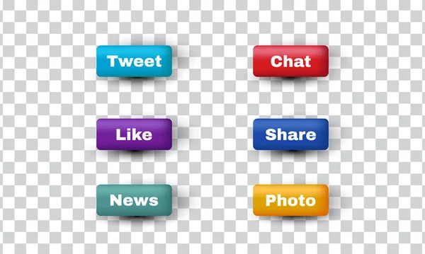 Unique Social Media Networking Concept Group Color Icon Design Isolated —  Vetores de Stock