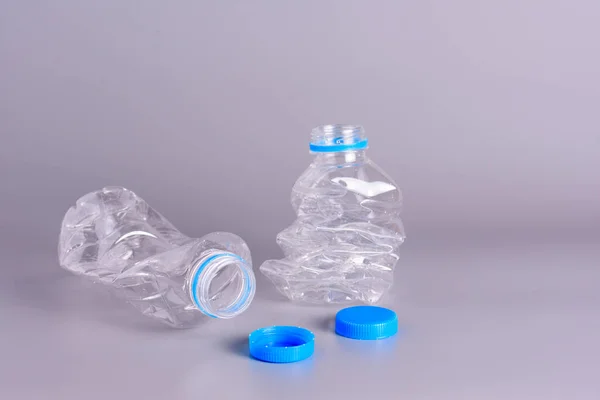Порожні Пляшки Подрібнюють Згладжують — стокове фото