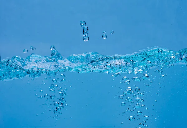 Bolhas Água Sobre Fundo Branco Com Espaço Para Texto — Fotografia de Stock