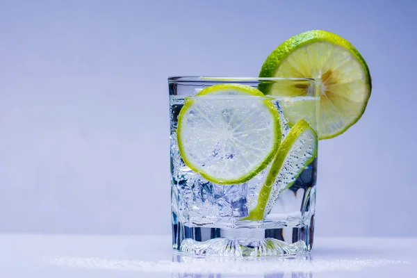 Glass Whiskey Glass Table — Stock Photo, Image