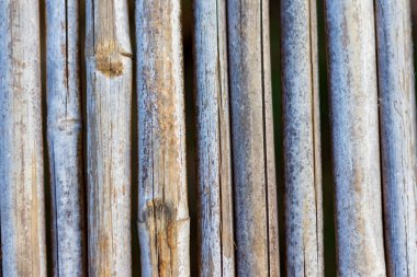 Bambu salı, kanalın üzerinde bir köprüye dönüştürüldü.