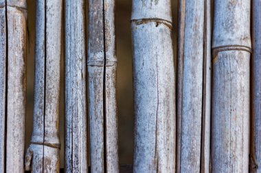 Bambu salı, kanalın üzerinde bir köprüye dönüştürüldü.