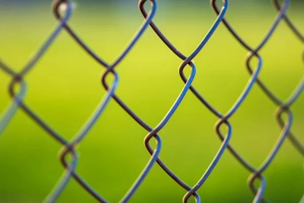 Coil Fence Wall Field Park Stock Image