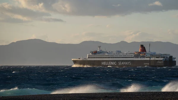 Navegación Barcos Hellenic Seaways Los Mares Egeo Adriático —  Fotos de Stock