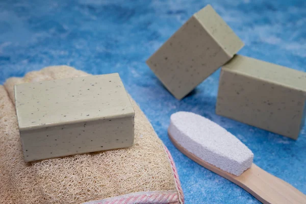 Syrian Aleppo soap and Bathing tools.