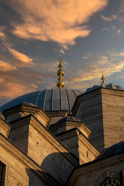 Turkish Mosque Surface Gradients Sundown — Stockfoto