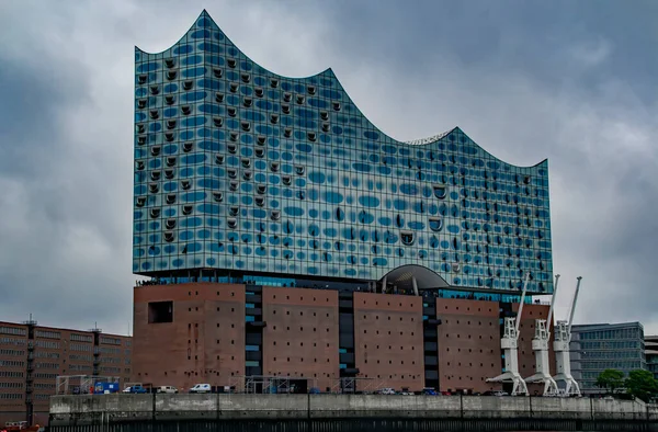 Elbphilharmonie Grasbrook Peninsula Elbe River One Largest Acoustically Most Advanced — Stock Photo, Image