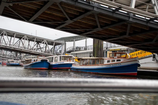 Hamburg Harbor Which Tourist Can Get Watertur Elbe River — Stock fotografie