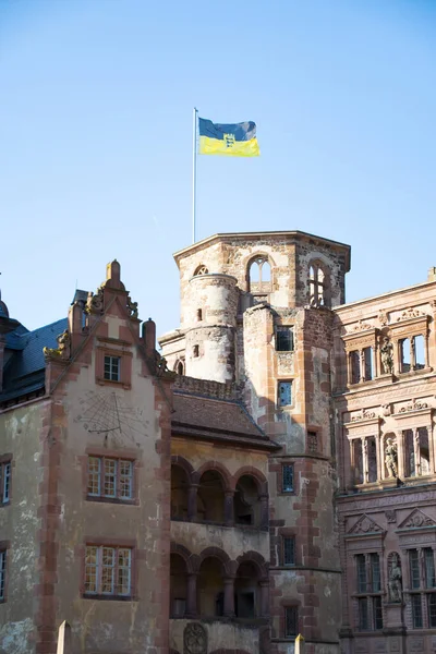 Heidelberg Palace the tower In the yard of the palace.