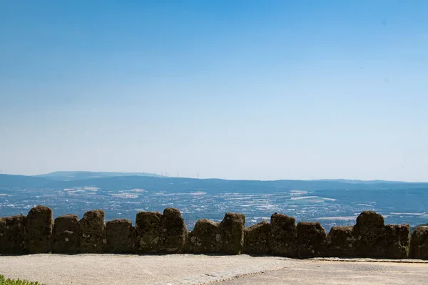 Top view of the city Kassel in Germany from Hercules monument  Kassel 