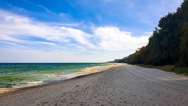 Baltık Denizi Nin Deniz Manzarası Doğanın Güzelliği Polonya Nın Güzelliği — Stok fotoğraf