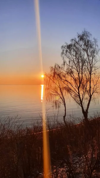 Невероятно Восход Солнца Польском Побережье — стоковое фото