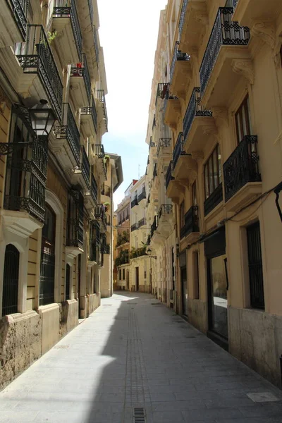Narrow Streets Old Valencia — Fotografia de Stock