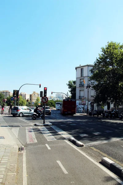 Vista Uma Rua Cidade Valência Espanha — Fotografia de Stock