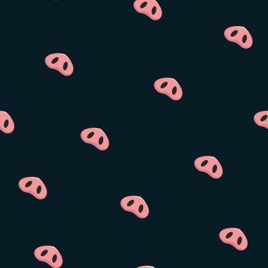 Sevimli domuz hayvan çizgi film karakteri kusursuz desen