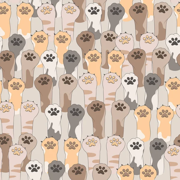 seamless pattern with cute cat cartoon background