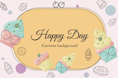 şirin dondurma arka plan