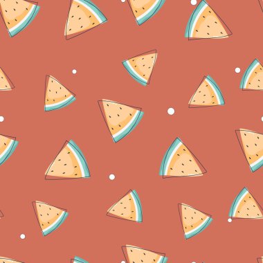 seamless pattern with summer ice cream background