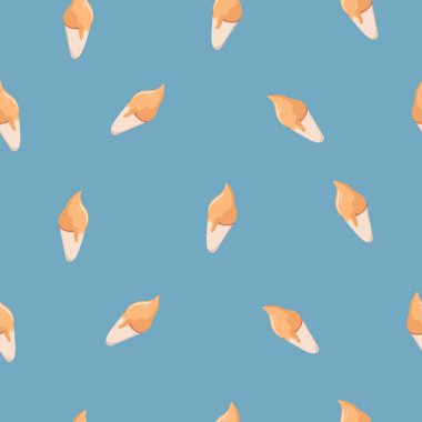 seamless pattern with summer beach background