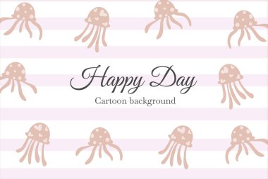 Şirin deniz hayvanlarıyla kusursuz desen