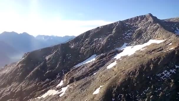 阿尔卑斯山的鸟瞰图 — 图库视频影像