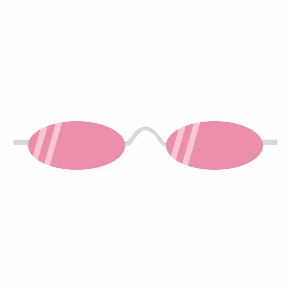 Gafas Sol Con Lentes Rosas Gafas Rosadas Ilustración Vectorial Estilo — Vector de stock