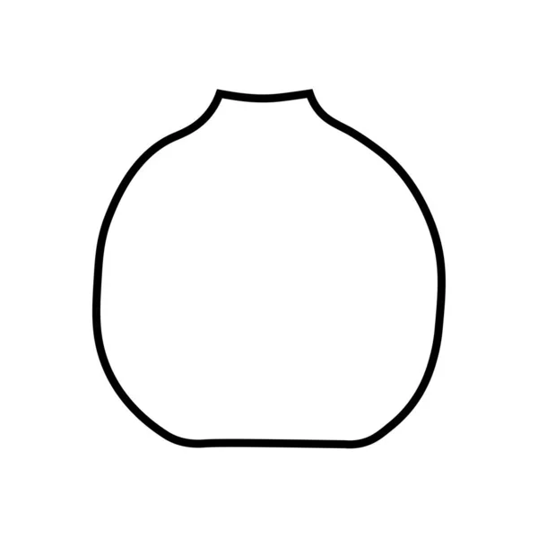 Sammlung Von Konturzeichnungen Von Vasen Folge Lineare Vektordarstellung Keramische Vasen — Stockvektor