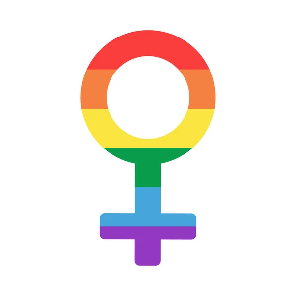 Signo Género Masculino Arcoíris Colors Pride Mes Lgbt — Vector de stock