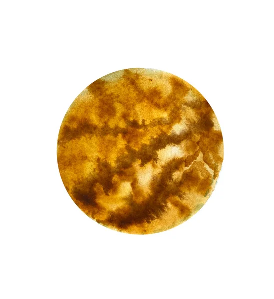 Акварельная Иллюстрация Планеты Солнечной Системе Акварельная Планета Венера Акварельная Иллюстрация — стоковое фото