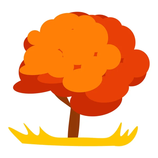 Αφηρημένη Διανυσματική Απεικόνιση Του Φθινοπώρου Δέντρο Στο Eps Πορτοκαλιά Στο — Διανυσματικό Αρχείο