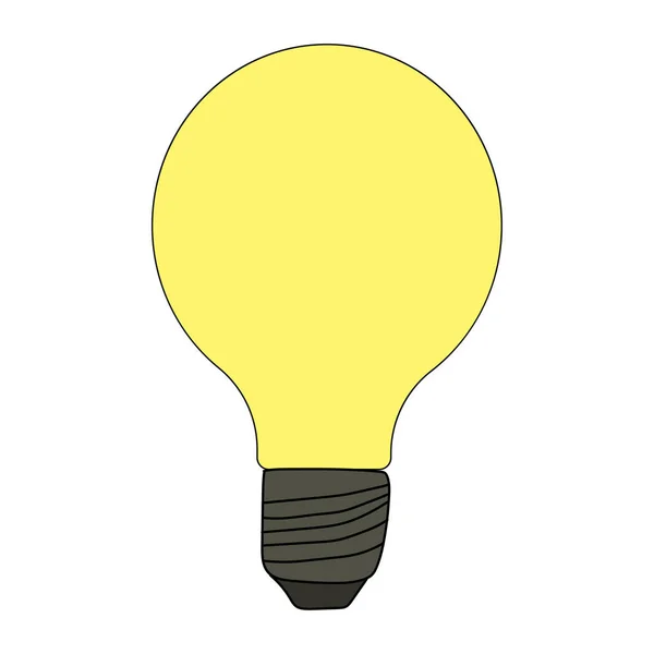 Значок Светящейся Лампочки Векторные Рисунки Лампочки Накаливания Энергосберегающая Лампочка — стоковый вектор