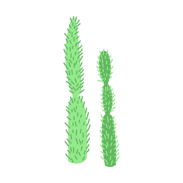 Big Cactus Vector Illustration Mexican Cactus Desert Plant — Stockvektor