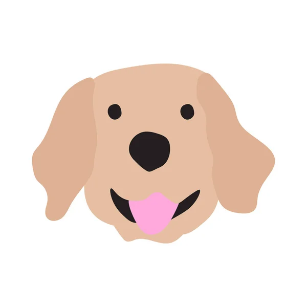 Cute Doodle Illustration Dog Breed Labrador Retriever Dog Minimalist Style — Stock Vector