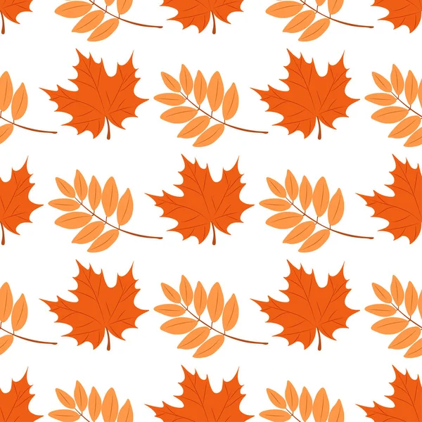 autumn pattern with autumn leaves. Autumn pattern for autumn design.
