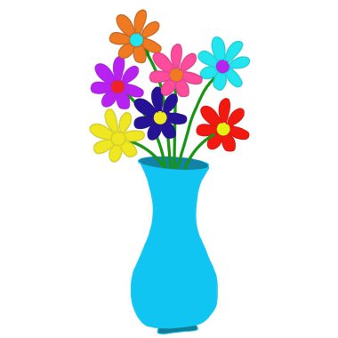 Yedi çiçek çok güzel ve güzel bir sanat eseridir. Dijital bir sanat eseridir. 