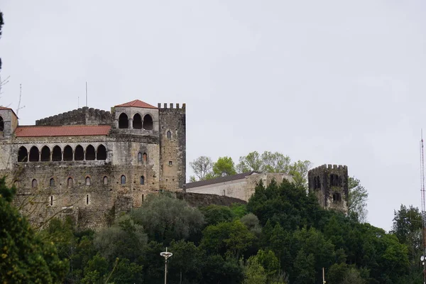 Вид Замок Лейрия Замок Является Одним Самых Символических Памятников Португалии — стоковое фото