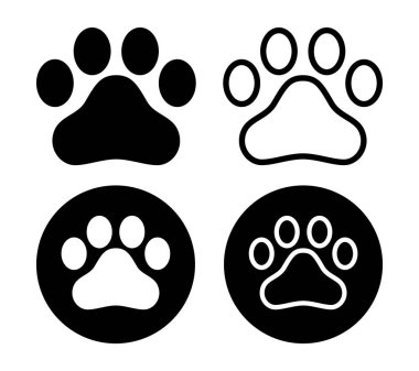 Basit pençe ikonu vektör tasarımı çizimi.