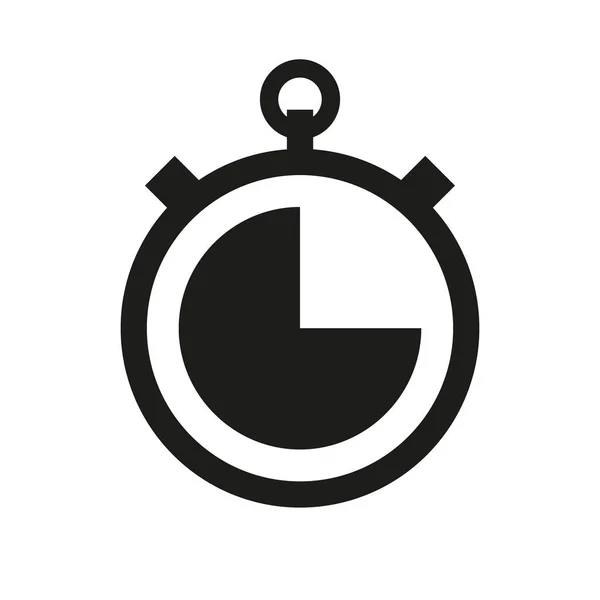 Simple Clock Time Icon Vector Design Illustration Stopwatch Countdown Symbol — ストックベクタ