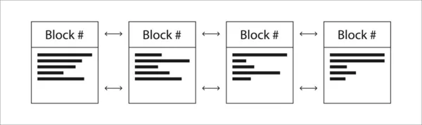 Σύστημα Blockchain Αποκεντρωμένο Πρότυπο Σχεδιασμού Διανυσματική Απεικόνιση Crypto Νόμισμα Ψηφιακό — Διανυσματικό Αρχείο