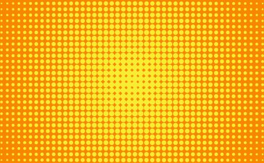 Klasik turuncu parlak pop sanatları yarım tonlu arka plan afişi. Sunum şablonu, sosyal medya, yaratıcı stüdyo, web sitesi iniş sayfası.