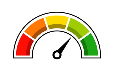 Hız ölçer hız simgesi tasarım vektörü. Otomotiv Yarışı sembolü çizimi.