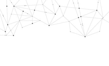 Çokgen teknoloji ağı noktaları birleştirdi ve arka plan şablonunu çizdi. Blokzinciri bağlı küresel dijital veritabanı grafik vektörü.
