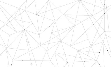 Çokgen teknoloji ağını birbirine bağlar ve arkaplan şablonu oluşturur. Blokzinciri bağlı küresel dijital veritabanı grafik vektörü.