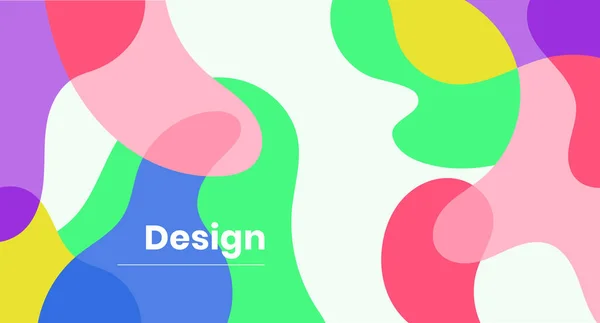 Abstract Colorful Liquid Wavy Curve Background Vector Presentation Banner Magazine — 图库矢量图片