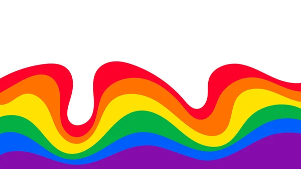 Fluid Wavy Colorful Banner Background Design — ストックベクタ
