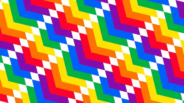 Rayures Colorées Ondulées Motif Zigzag Conception Fond Joyeux Modèle Vectoriel — Image vectorielle