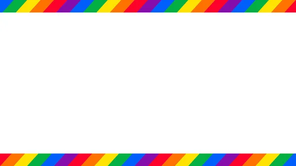 Радуга Красочные Диагональные Полосатые Линии Рамки Дизайн Фона Рамки Счастливый — стоковый вектор